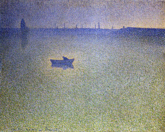 La Seine à l’aube by Charles Angrand