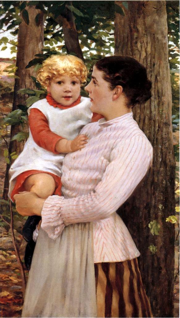 Mother and Child by James Carroll Beckwith