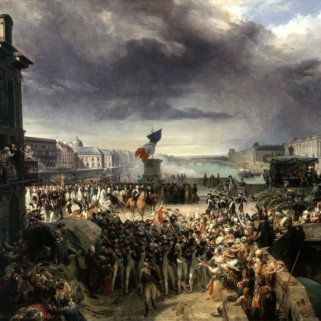 The National Guard of Paris Departs for the Army by Léon Cogniet