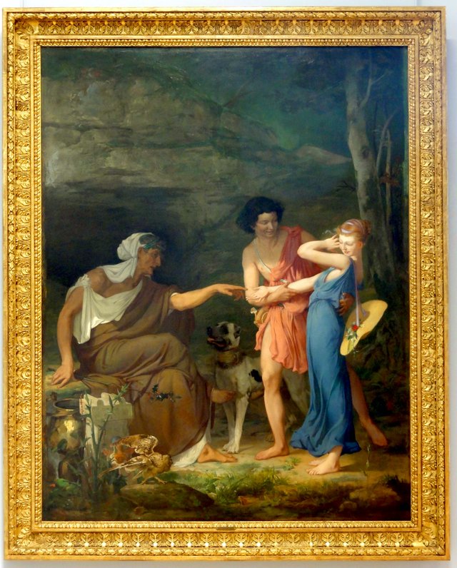 Leucothoé et Anaxandre ou la diseuse de bonne aventure by Luc-Olivier Merson