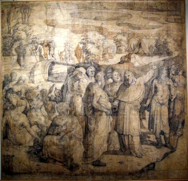 Entwurf für den Fußboden im Dom Siena by Domenico Beccafumi