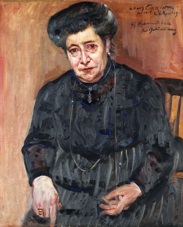 Damenporträt (Portrait of the artist's mother-in-law) by Lovis Corinth
