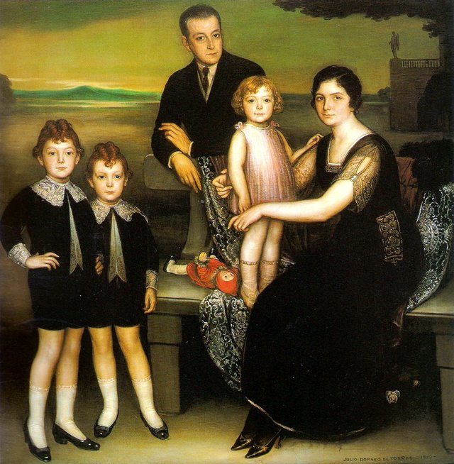 Portrait of the Basabe family by Julio Romero de Torres