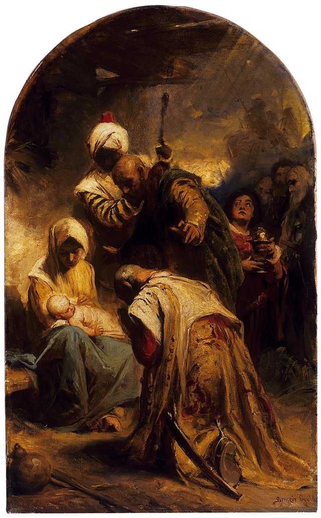 Adoration of the three Kings by Gyula Benczúr
