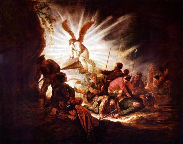 The Angel Is Opening Christ's Tomb by Benjamin Gerritsz Cuyp