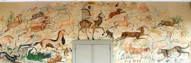 Orpheus with the animals by Anita Rée