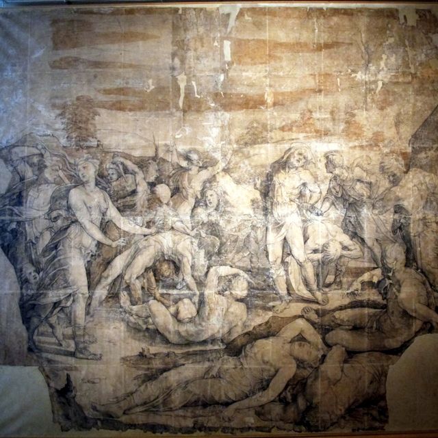 Entwurf für den Fußboden im Dom von Siena by Domenico Beccafumi