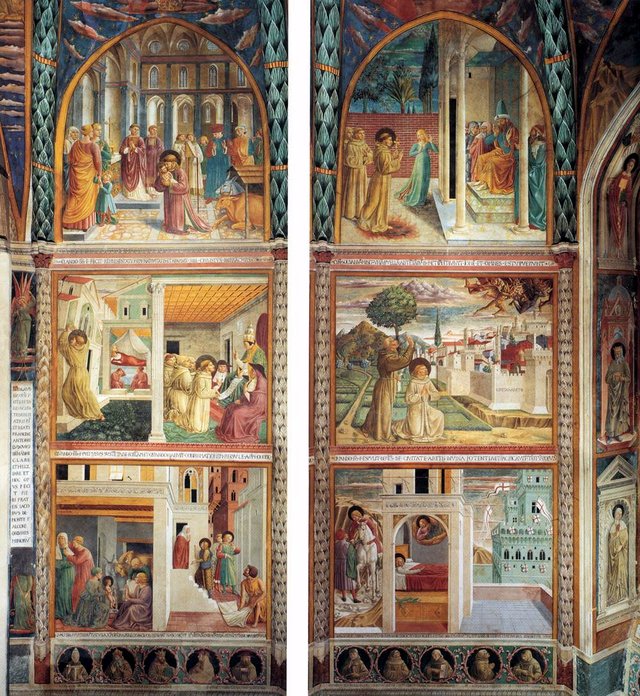 Scenes from the Life of St Francis by Benozzo Gozzoli