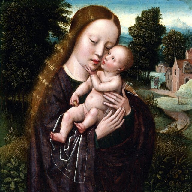 Madonna mit Kind by Ambrosius Benson
