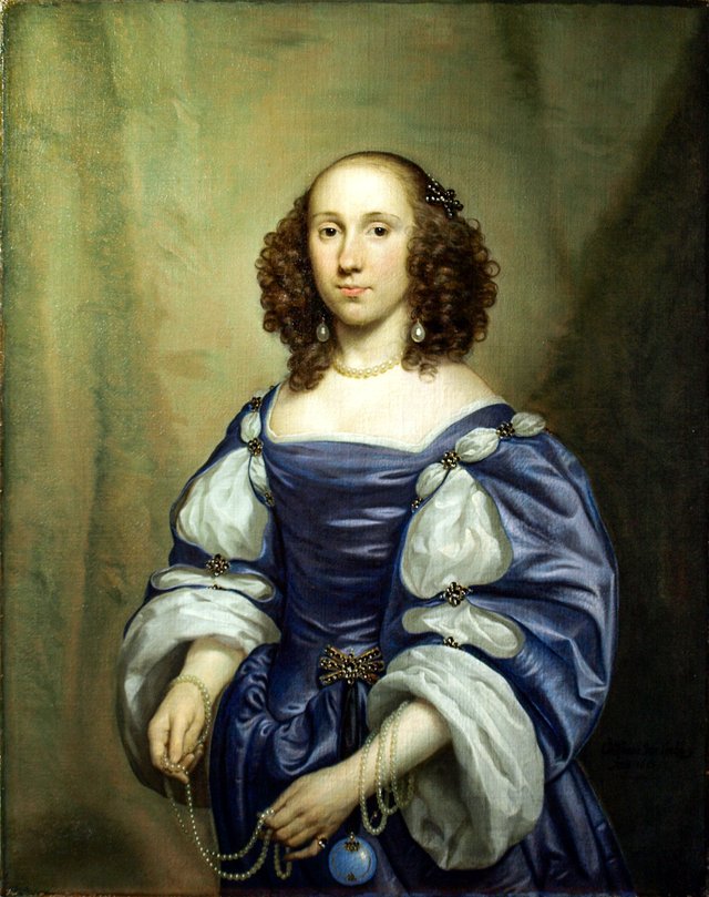 Portrait of Maria van Reigersberg (1628-1673) by Cornelis Janssens van Ceulen