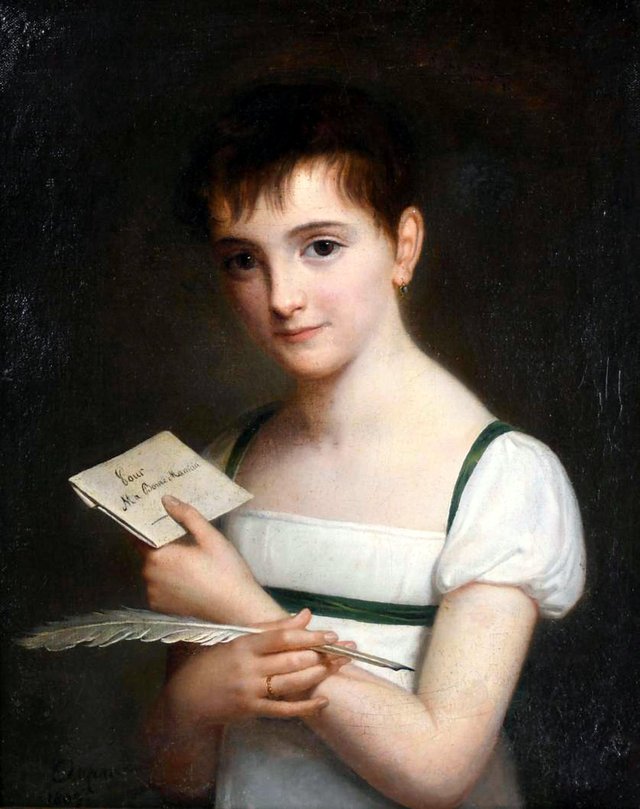 Portrait of a girl by Pauline Auzou