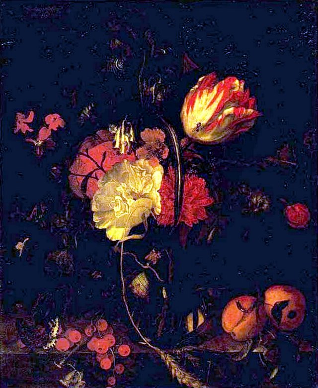 Vase with Flowers by Maria van Oosterwijck