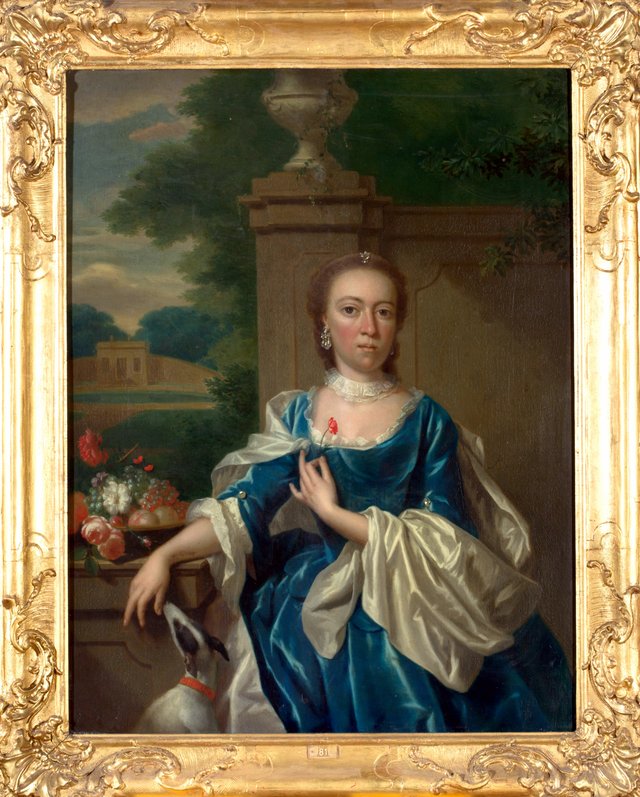 Portrait of Johanna Susanna van der Mandere (1714-1793) by Philip van Dijk
