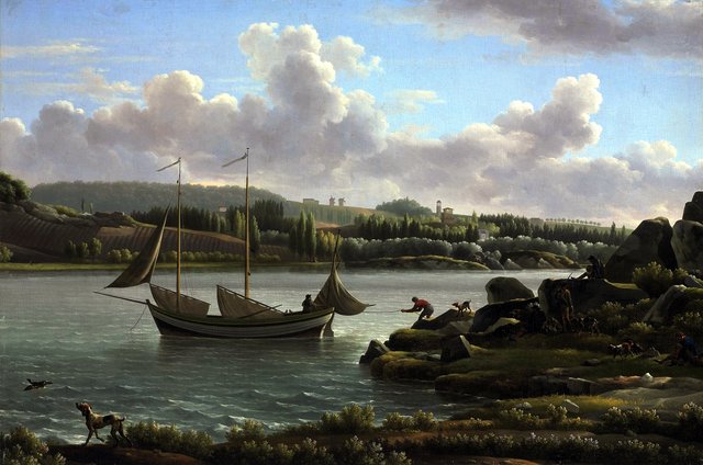 The Departure for the Hunt by Jean-Joseph-Xavier Bidauld
