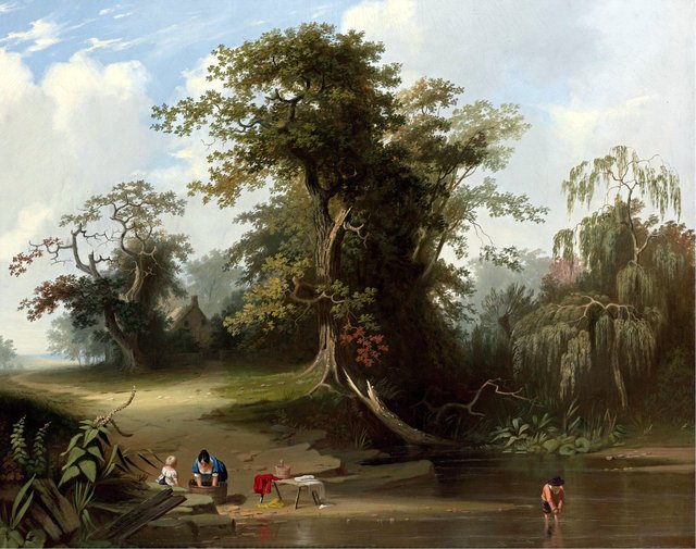 Landscape; rural scene by George Caleb Bingham