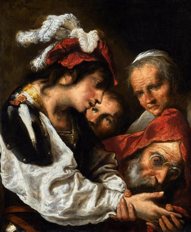 The palm reader by Pietro della Vecchia