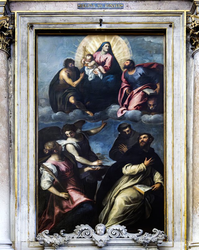 Madonna and Child in Glory and Saints by Palma il Giovane