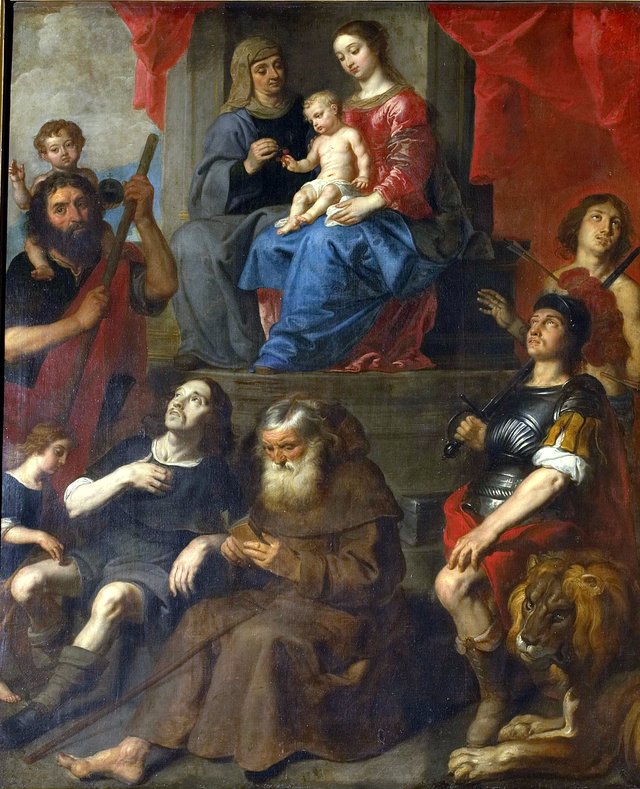 Virgin and Child with Saint Anne by Gaspar de Crayer