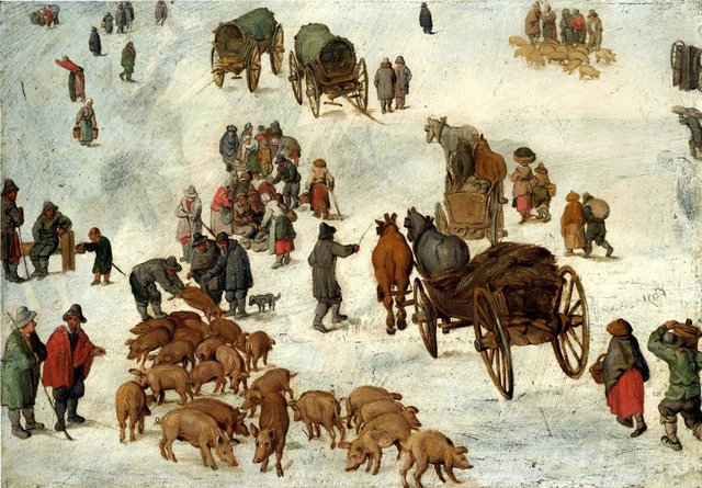 Studies of a pig market by Jan Brueghel the Younger