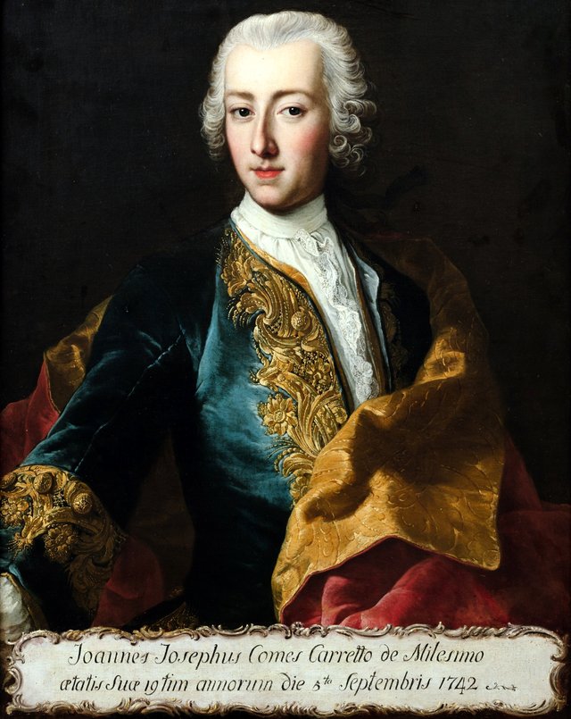 Portrait of Joannes Josephus Comes Carretto de Milesmo (1723-1800) by Martin van Meytens