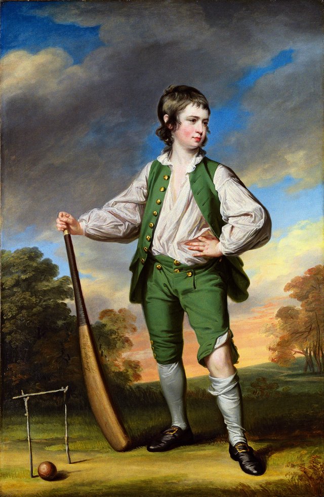 The Young Cricketer by Francis Cotes