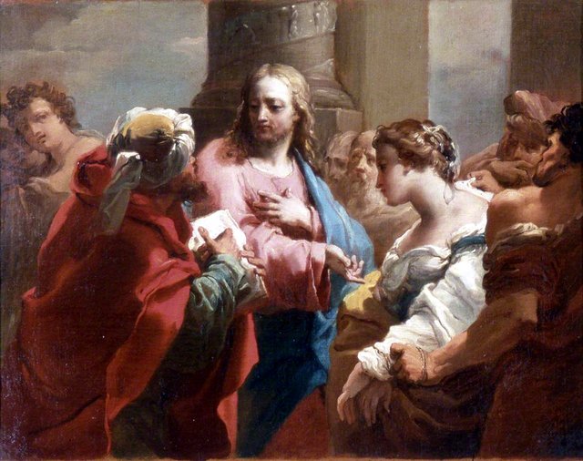 Christ and the Woman Taken in Adultery by Gaetano Gandolfi