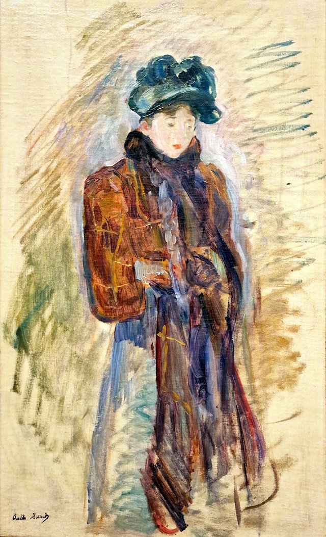 Young Girl in a Mantelet by Berthe Morisot