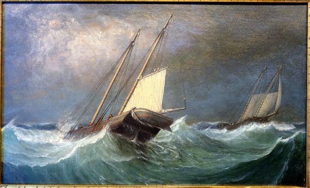 A Smart Blow by Fitz Henry Lane