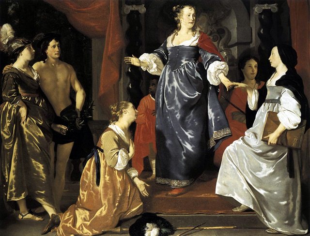 The Maid of Leiden Welcomes 'Nering' by Abraham Lambertsz van den Tempel