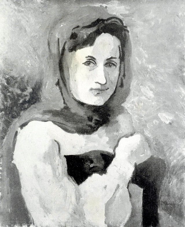 Frauenbid in Halbfigur by Henri Manguin