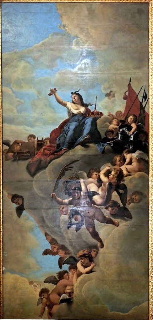 Ceiling of the mayor's room overlooking the vierschaar (Royal Palace of Amsterdam) by Jan Gerritsz van Bronckhorst