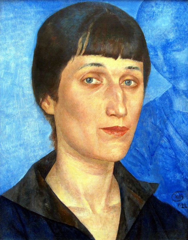 Portrait of Anna Akhmatova by Kuzma Petrov-Vodkin