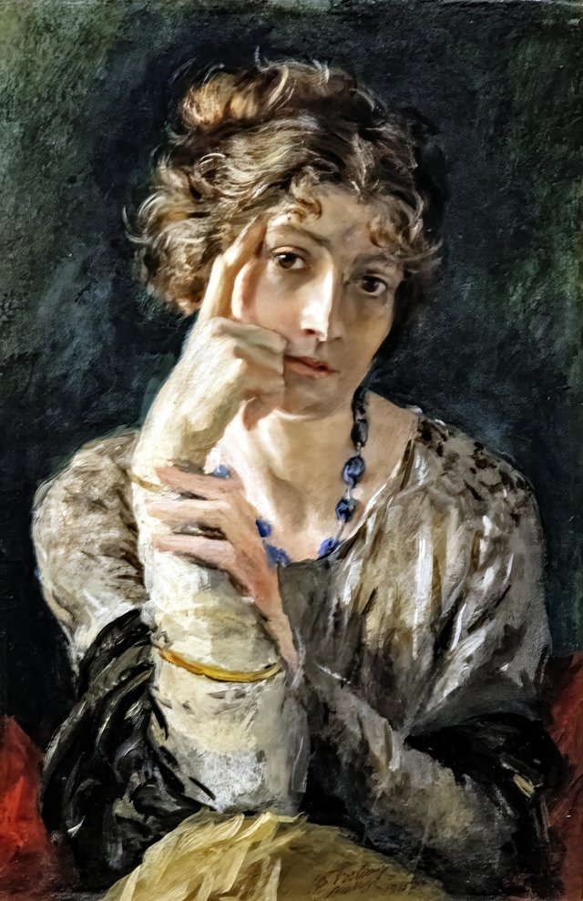 Portrait of Madame Henriette Fortuny by Mariano Fortuny