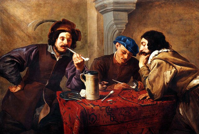 The smokers by Theodoor Rombouts