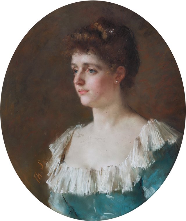 Portrait of Maria Cornelia Schimmelpenninck van der Oye (1857-1891) by Thérèse Schwartze