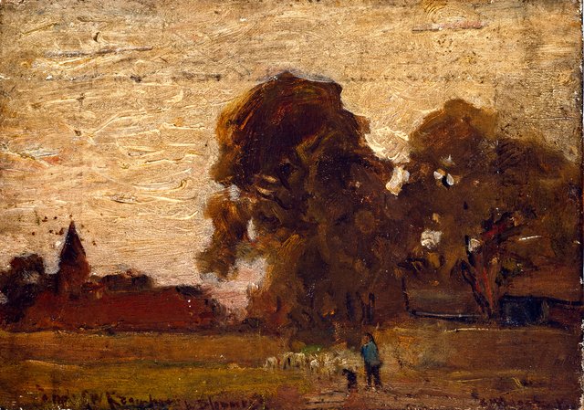 A rural landscape by Bernard Blommers