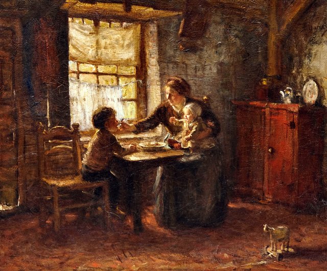 Interior Scene by Bernard Blommers