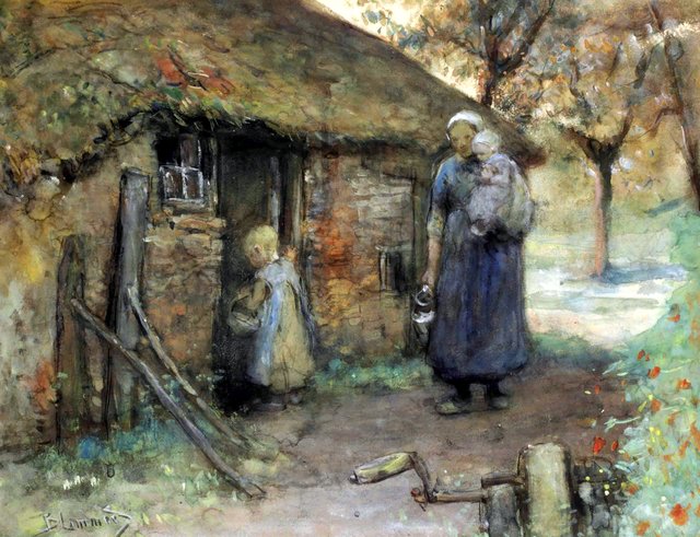 Near the farmhouse by Bernard Blommers