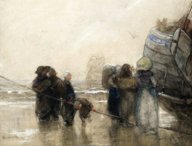 Sorting the catch by Bernard Blommers