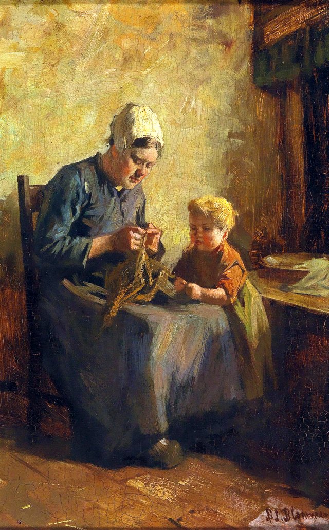 Knitting by Bernard Blommers