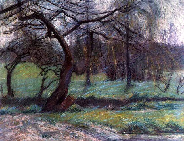 moorland by Umberto Boccioni