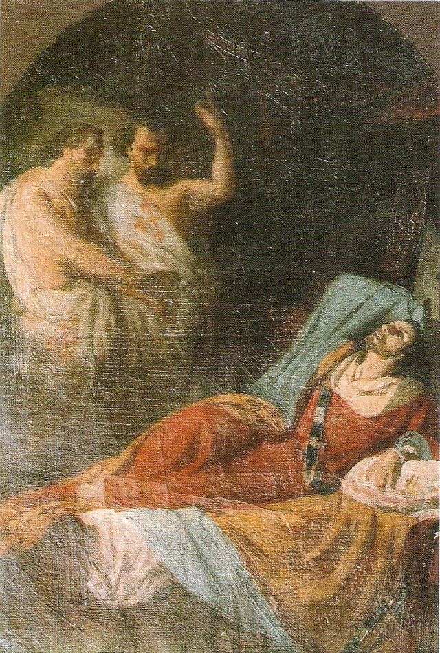 Boceto de los Últimos momentos de Fernando IV el Emplazado by José Casado del Alisal