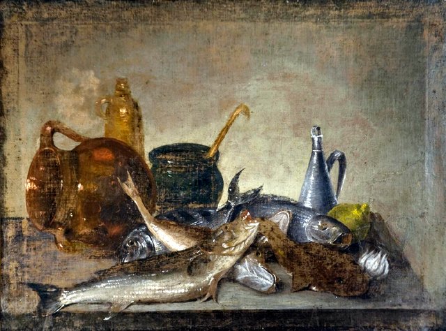 Bodegón con peces by Mateo Cerezo