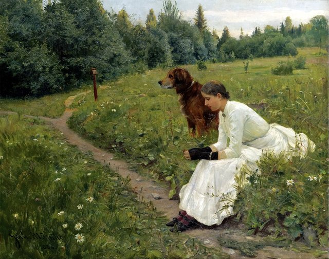 Idyll by Gerhard Munthe