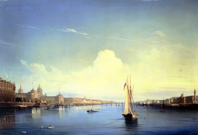 St. Petersburg at Sunset. by Alexey Bogolyubov