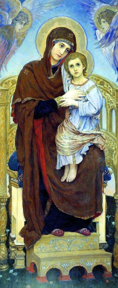 God Mother with the Child by Viktor Vasnetsov
