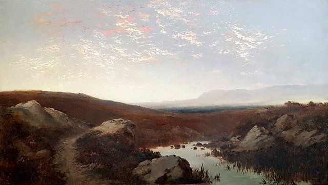 Landscape by Giulio Aristide Sartorio