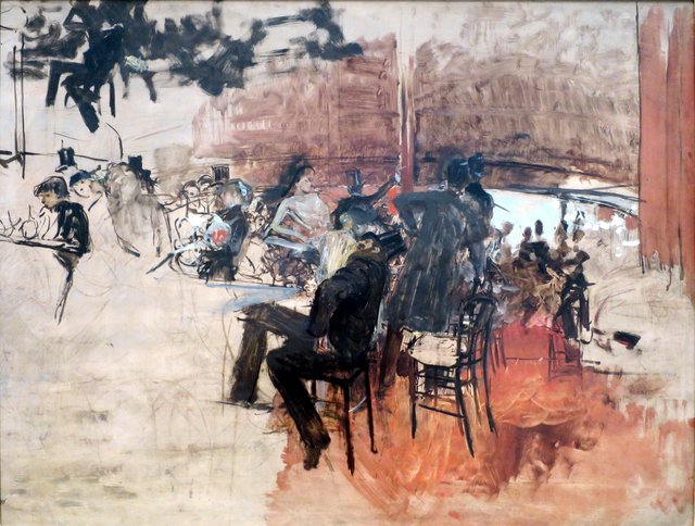 Café Scene by Giovanni Boldini