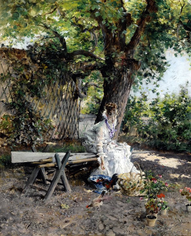 In the Garden by Giovanni Boldini