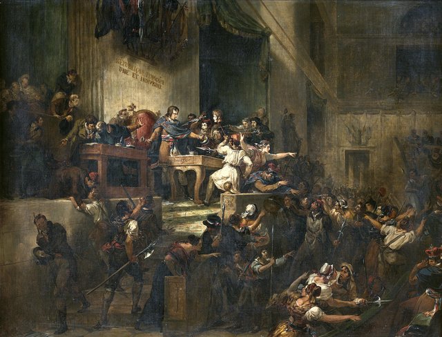 Boissy d'Anglas saluting the head of deputy Féraud by Guillaume Guillon-Lethière